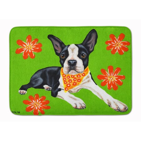 Carolines Treasures Cosmo Cutie Boston Terrier Machine Washable Memory Foam Mat AMB1385RUG